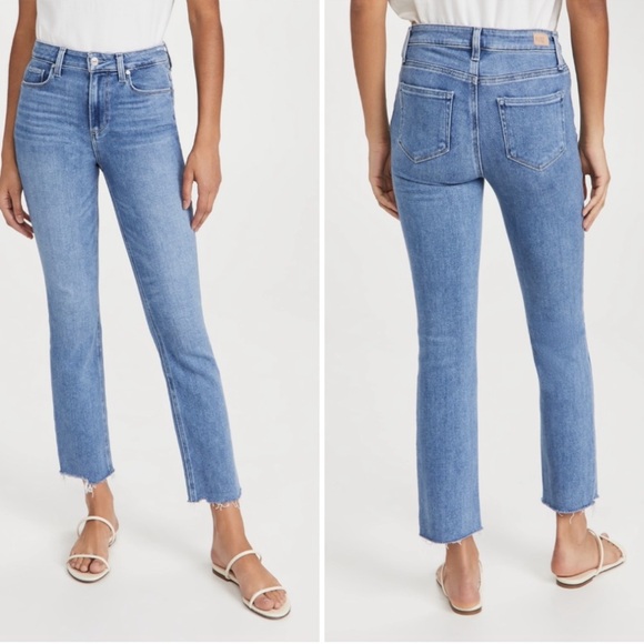 NWT PAIGE Cindy High Rise Ankle Straight Jeans Size 32 - Picture 14 of 14